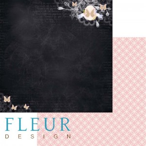Бумага для скрапбукинга двухсторонняя FD1002309 "Моменты. Взмах крыла" Fleur design, 30х30 см